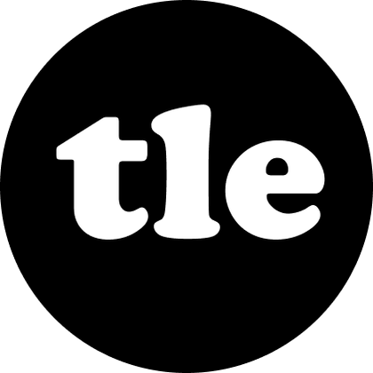 The tle monogram, the brand's circular avatar mark