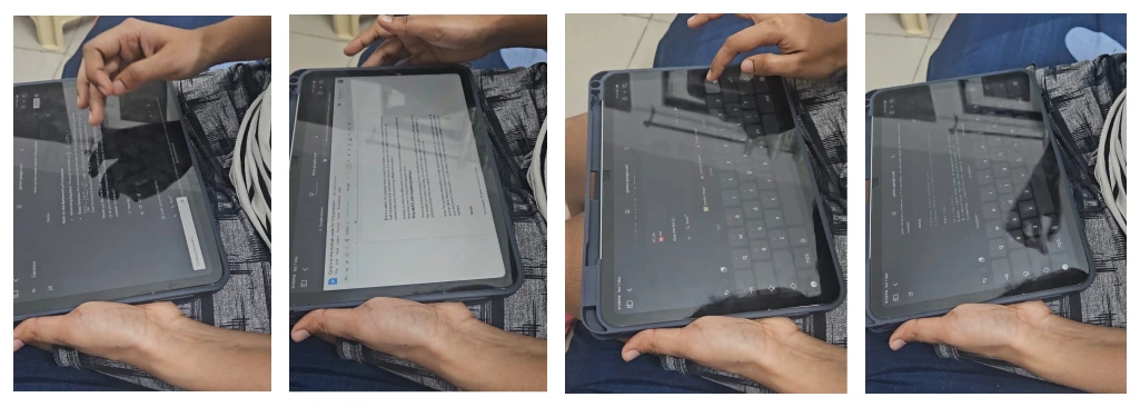 Anjana working across MATLAB, Anaconda and Gemini in split view