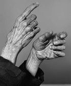 The photograph of two raised hands at 139 by 170 pixels