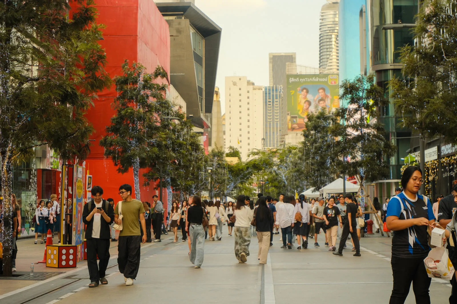 The Siam district, modern Bangkok's shopping promenade