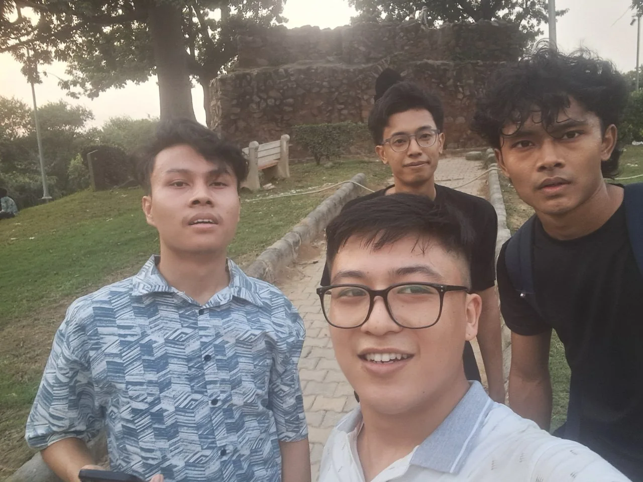 Green Lantern's last selfie, at the fort ruins in Deer Park