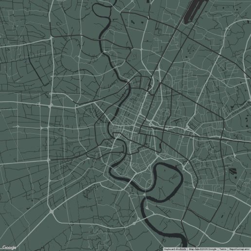 Map locating Bangkok within Thailand