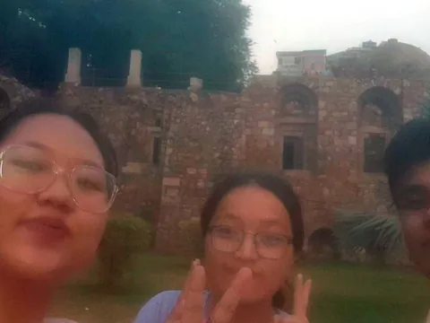 ABC at the fort ruins